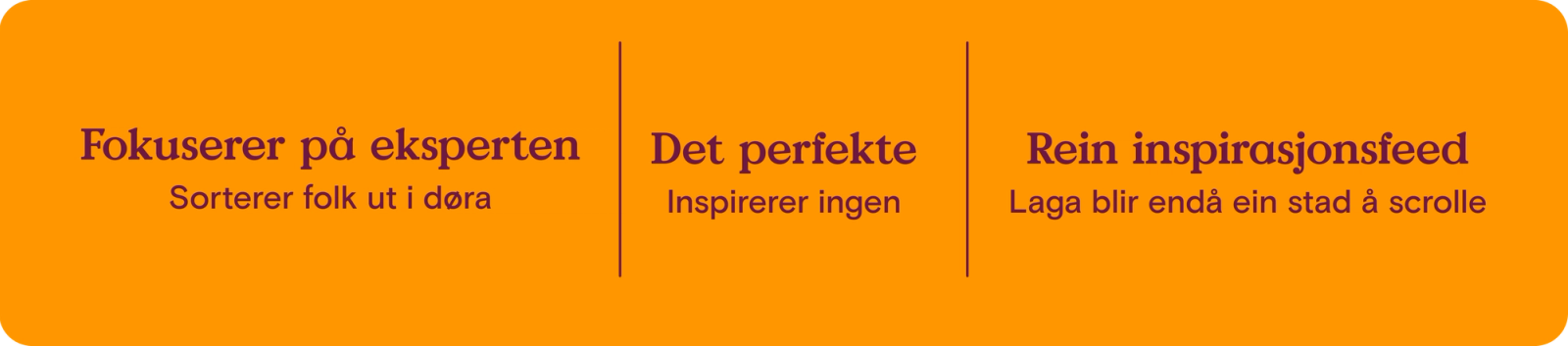 Det perfekte er ikke lagas ånd