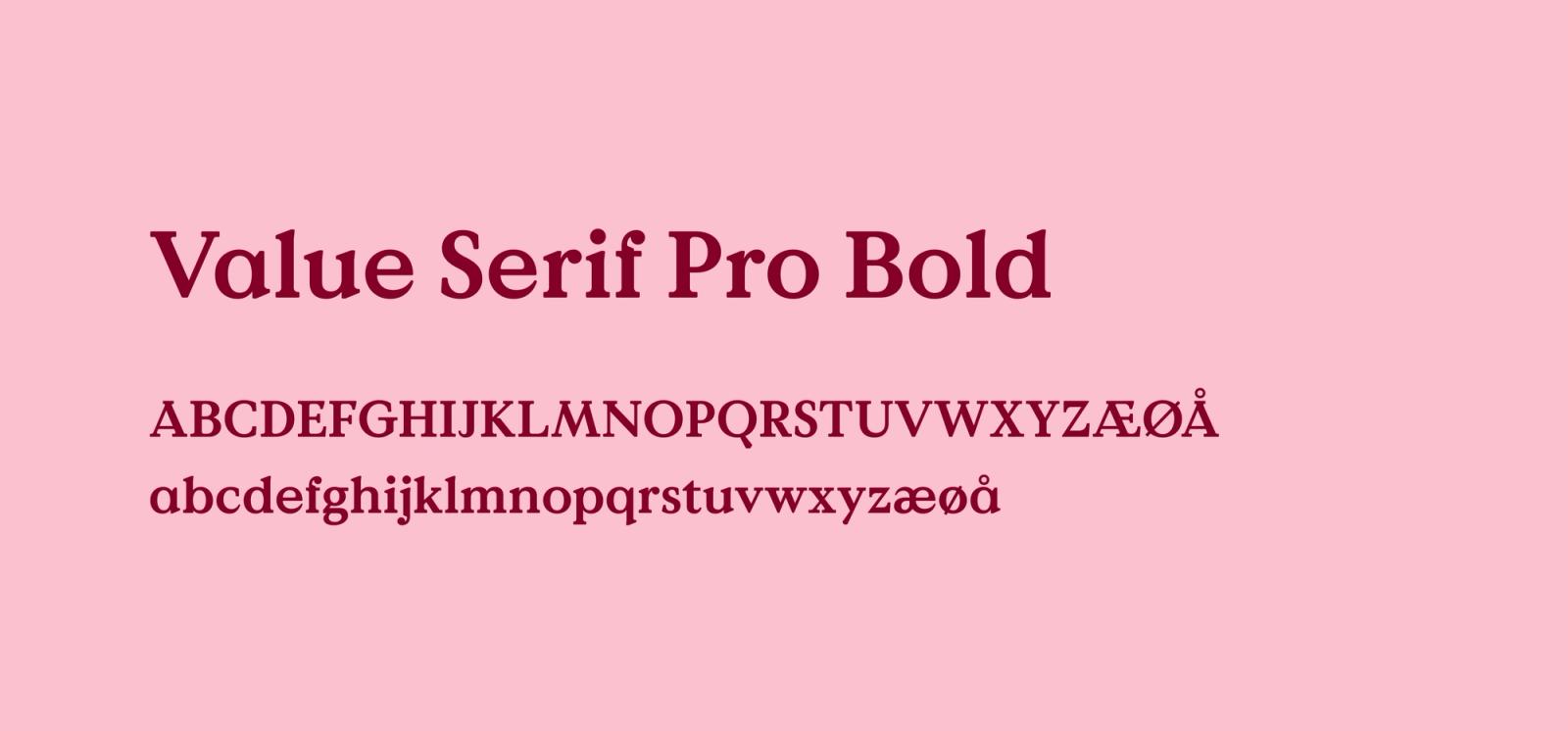 Value Serif Pro Bold