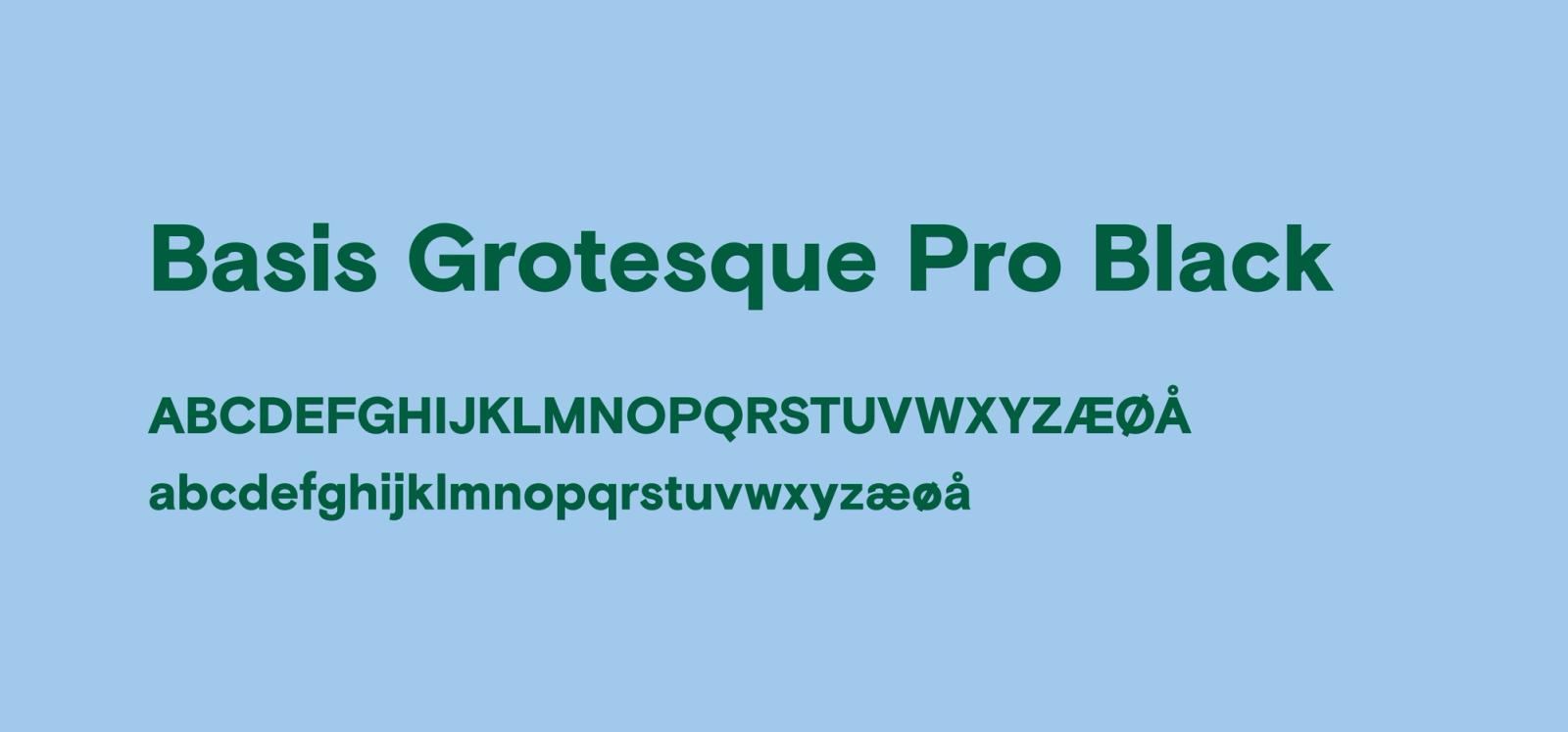Basis Grotesque Pro Black