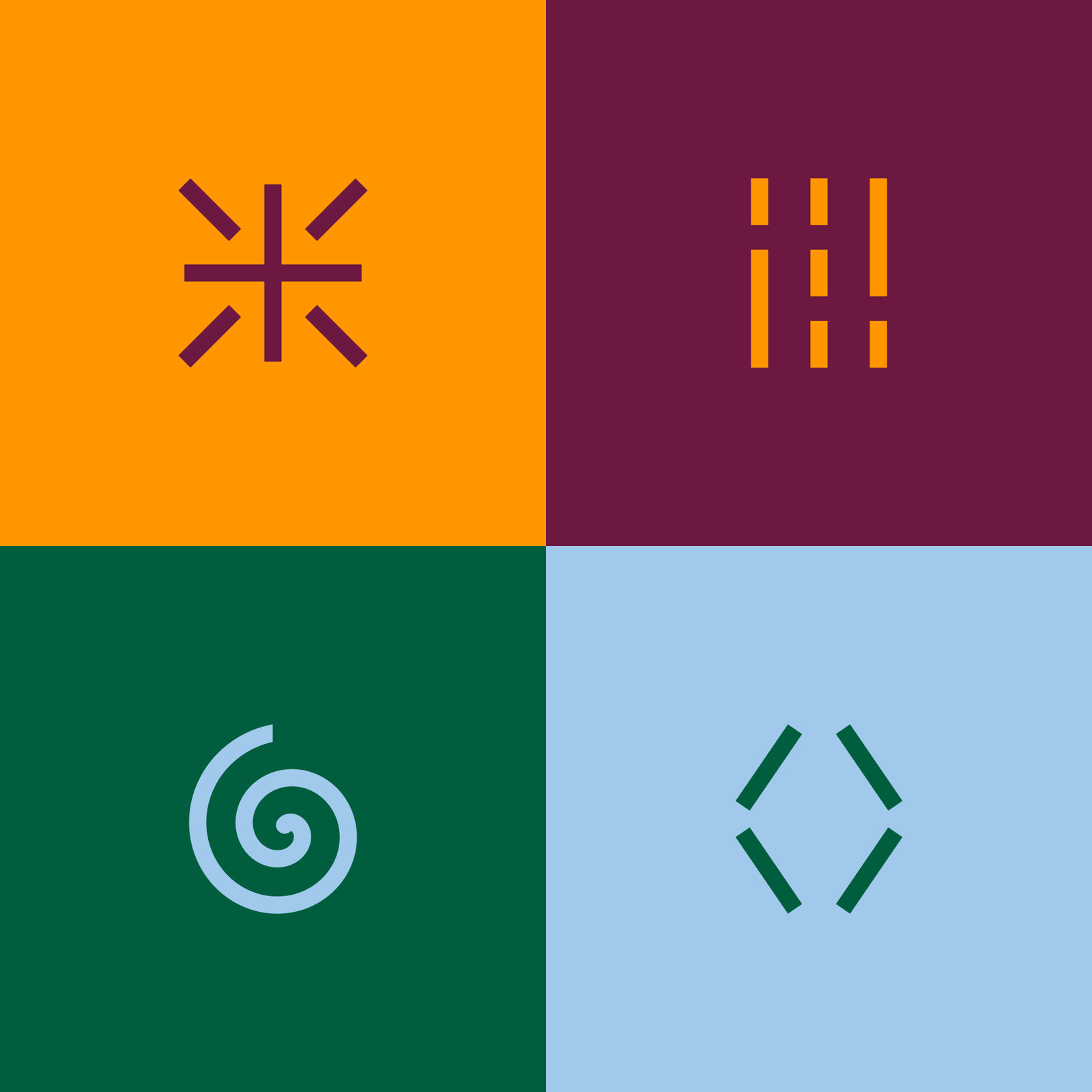 Døme på Laga-symbol.