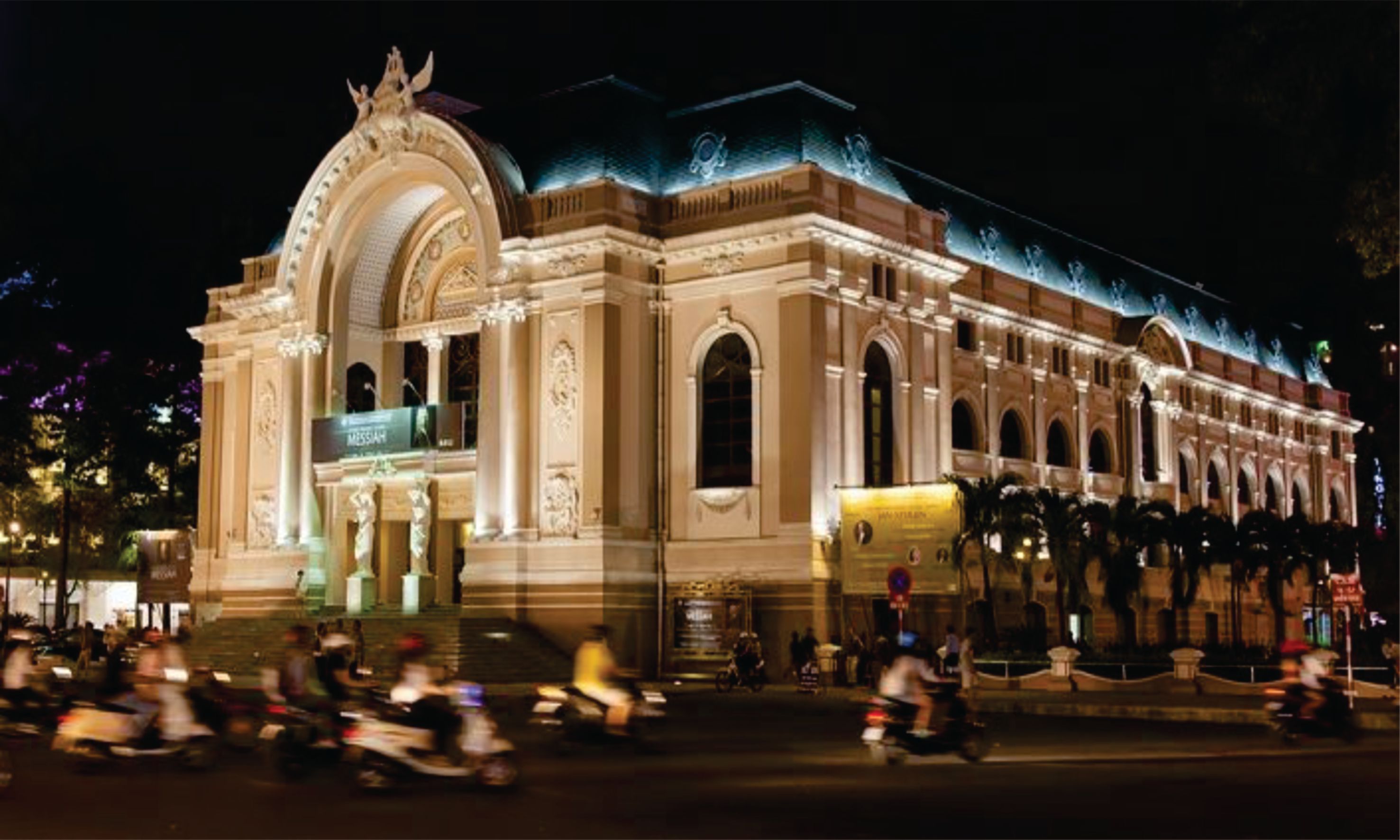 Nhà hát Thành phố Sài Gòn về đêm