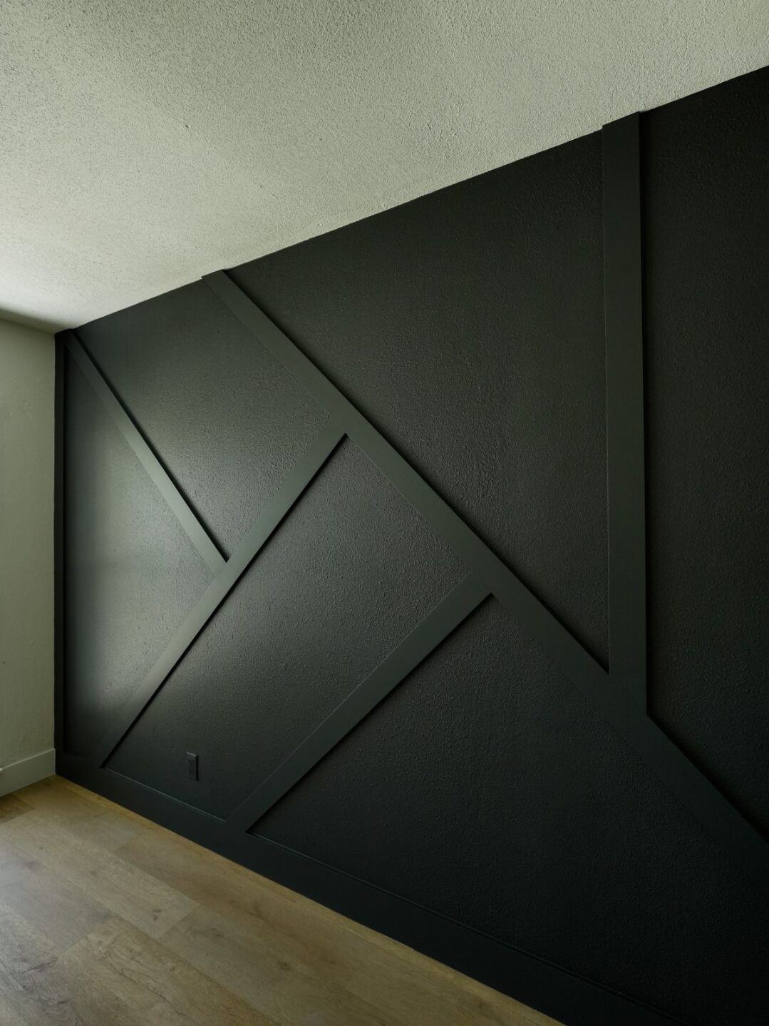 Custom Geometric Accent Wall Installation, photo 2