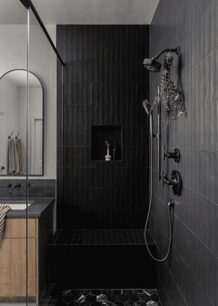 Moody Organic Modern Primary Bathroom, photo 2