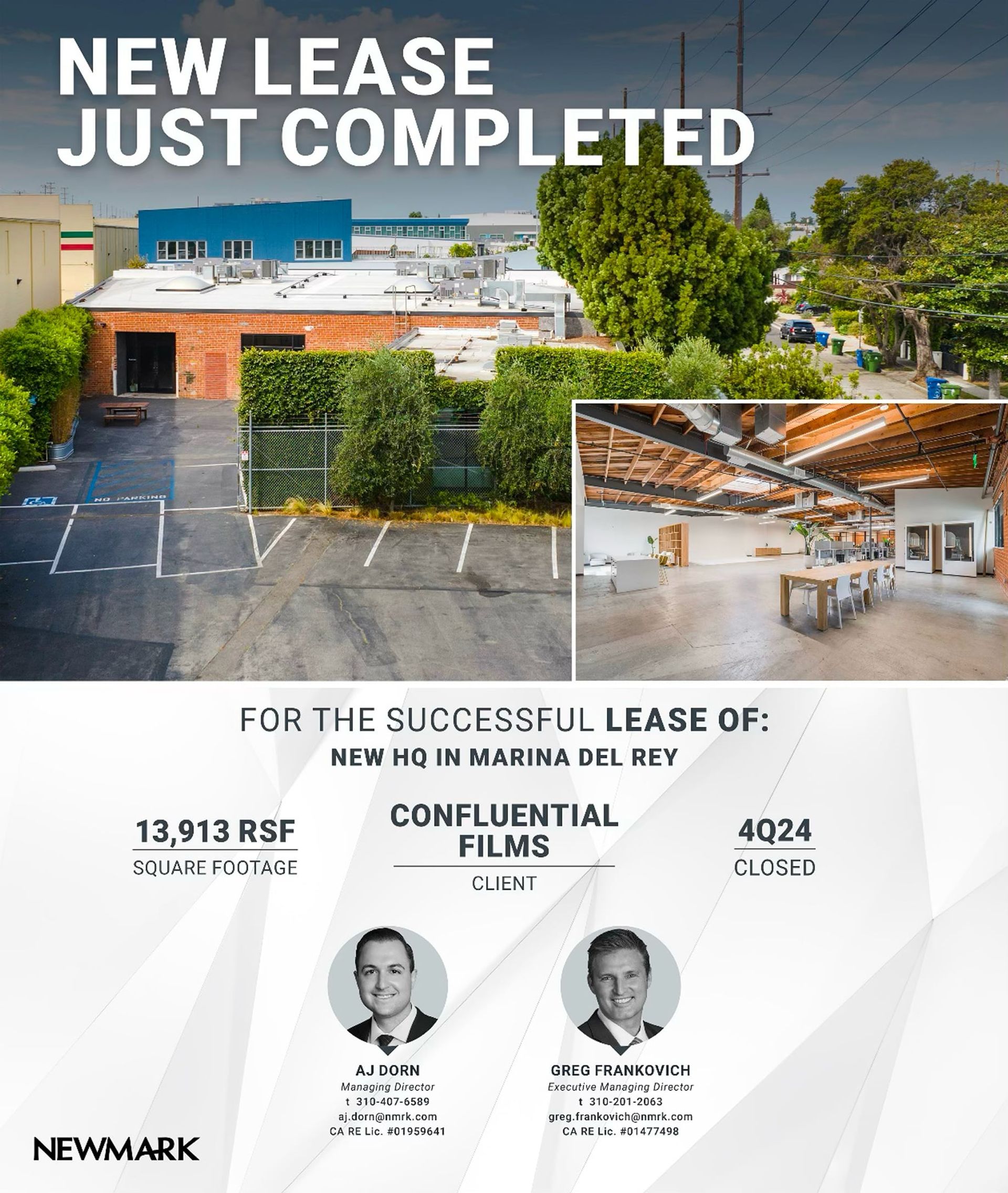 Marina Del Rey: New Lease Completion