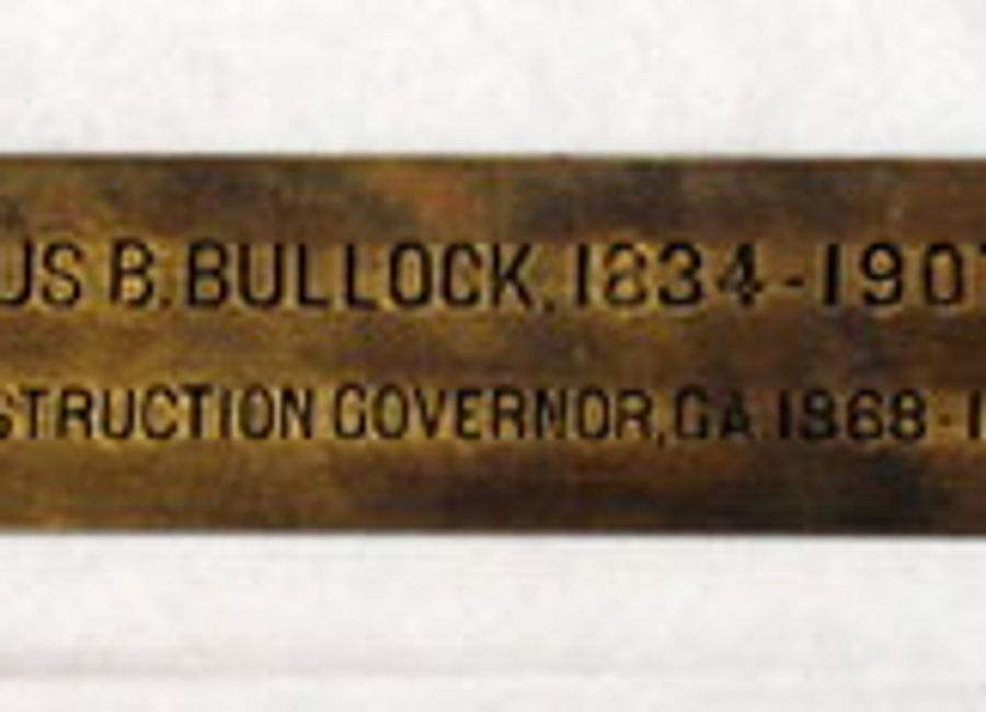 Rufus Bullock Nameplate
