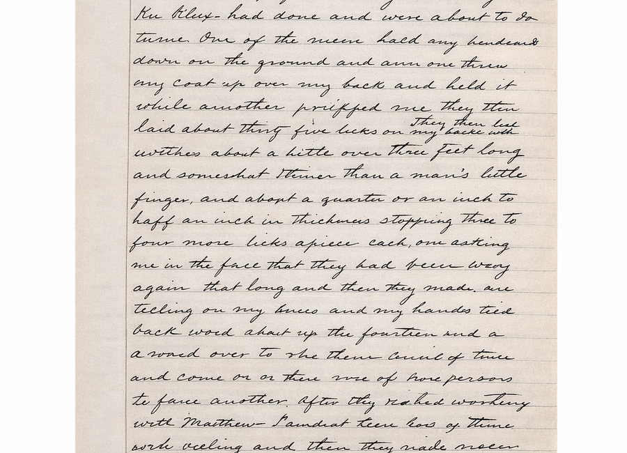 A letter from Carlton to Bullock, 1871