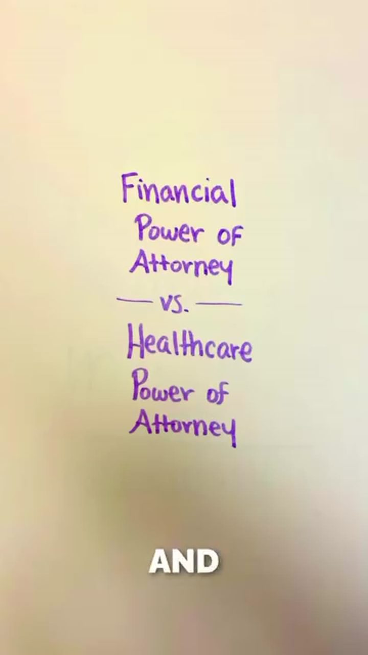 Financial POA vs Healthcare POA video thumbnail