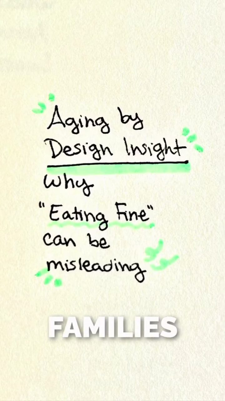 Aging by Design Insight: Why “Eating Fine” can be Misleading video thumbnail