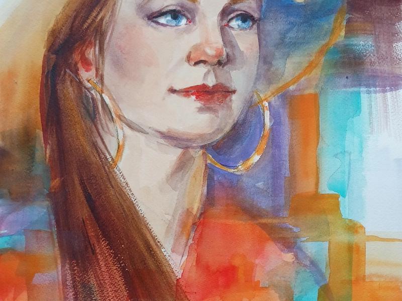 Cowgirl watercolor