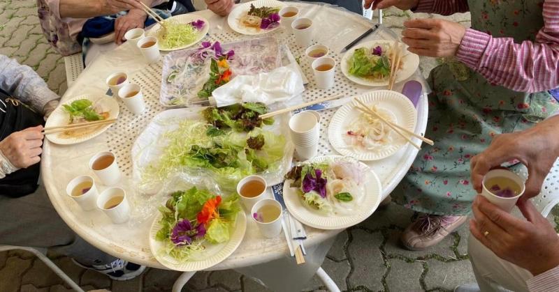 6月10日　薬草園のイベント写真