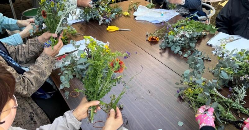 2024年6月5日　イベントの写真【虫除けに効くハーブの花束作り・夏野菜の管理法】