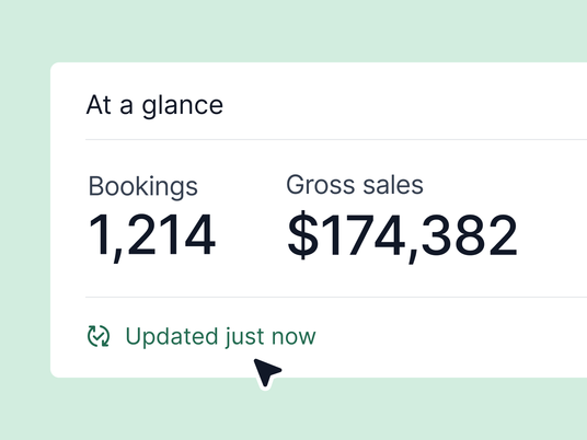 Dashboard tiles update in about a minute