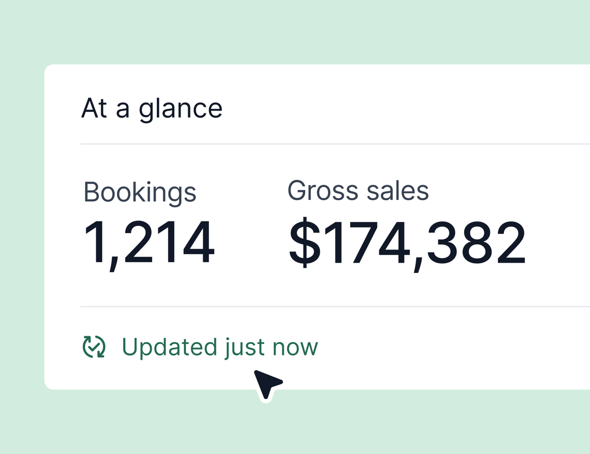 Dashboard tiles update in about a minute