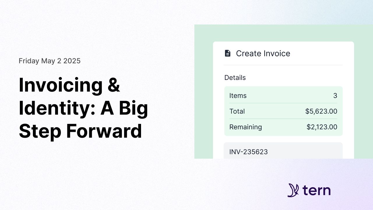 Invoicing & Identity: A Big Step Forward