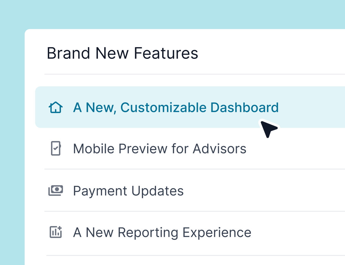 Dashboard customization, insurance notifications, and more!
