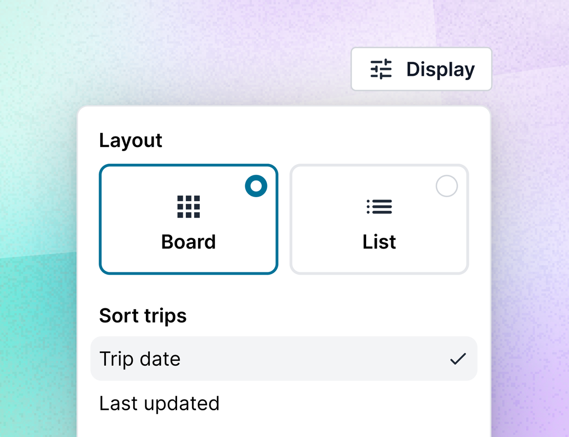 New Advisor Reporting and Trip Sorting Improvements
