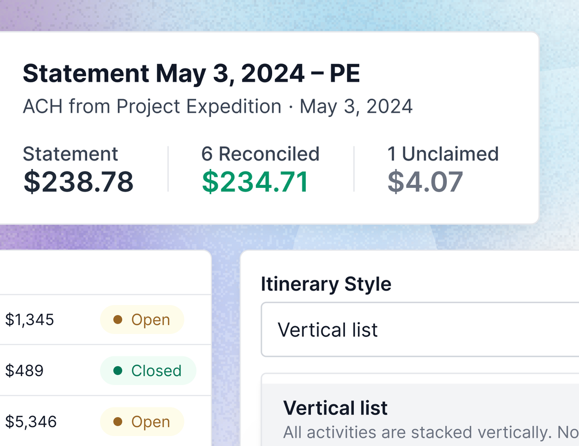Introducing Supplier Statements and Streamlined Itineraries