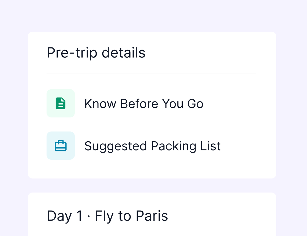 New Pre-Travel Itinerary Day, Improvements to Tables, and More!