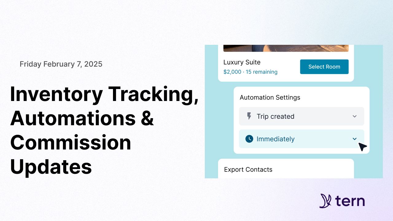Inventory Tracking, Automations & Commission Updates