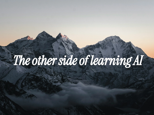 The other side of learning AI