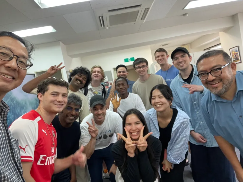 Training to a group of young people