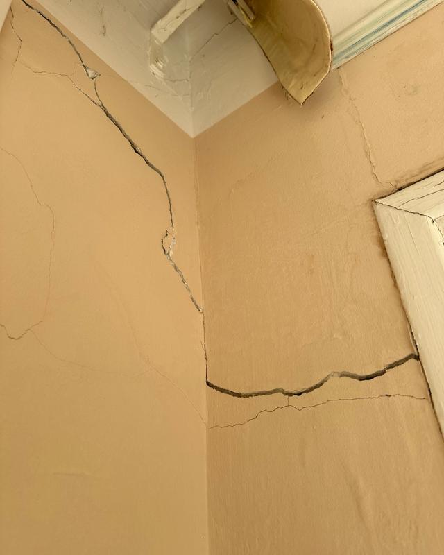 Fissure structurelle sur maison à Toudon