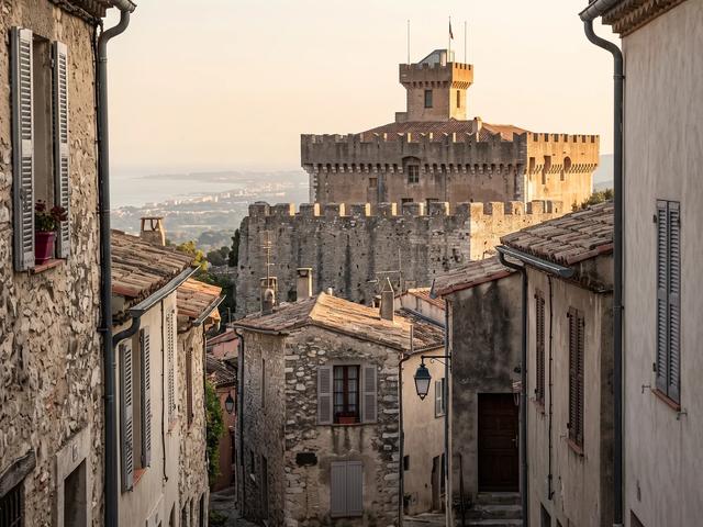 Vue de cagnes sur mer