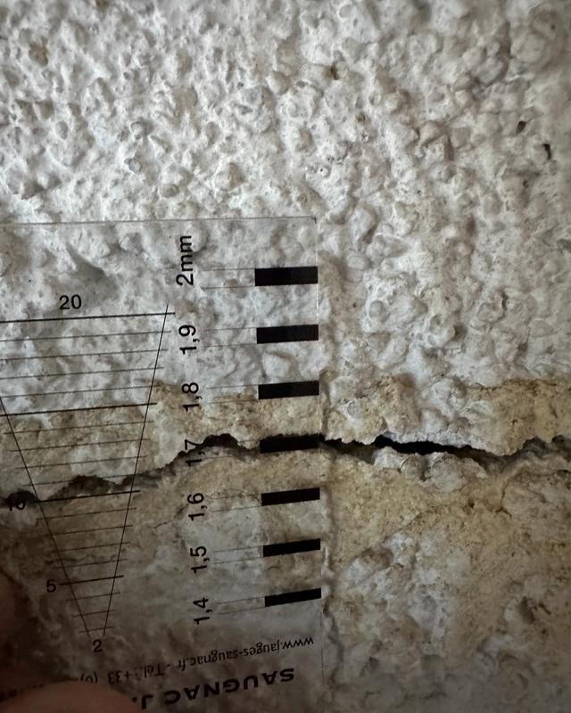 Fissure sur une villa expertisée à Vence