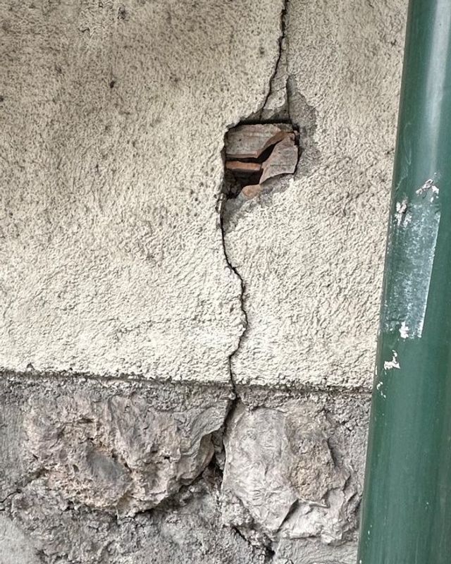 Expertise avant achat Propriété à Beausoleil - Fissure mûr de clôture