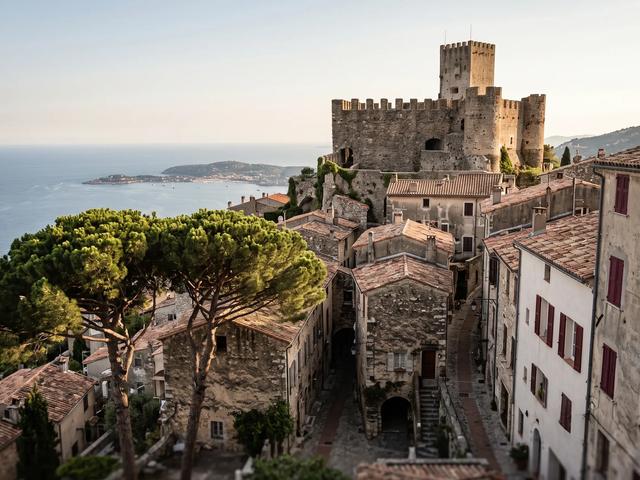 Vue de roquebrune cap martin