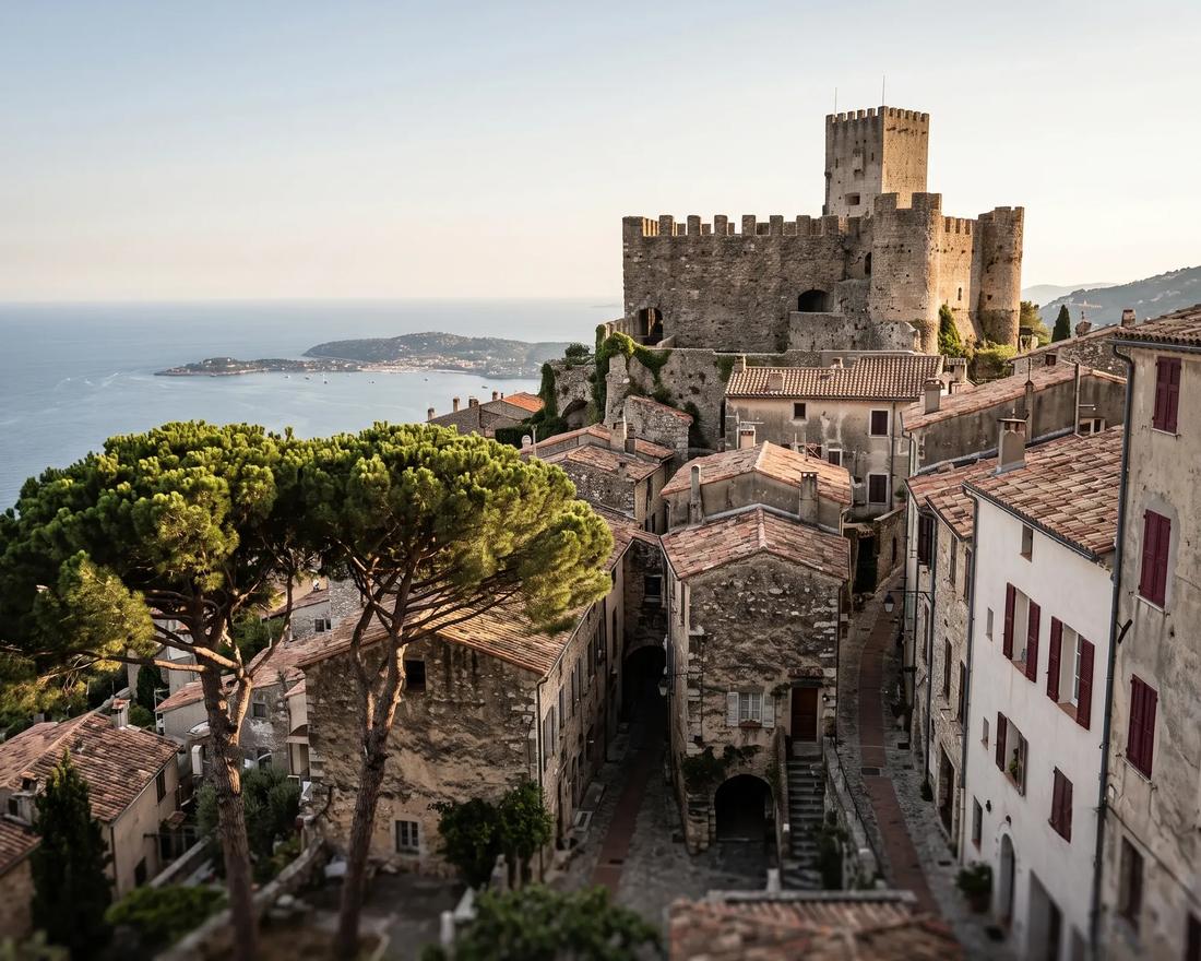 Vue de roquebrune cap martin