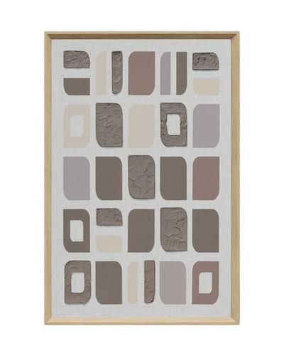 Cuadro de bloques neutros con textura
