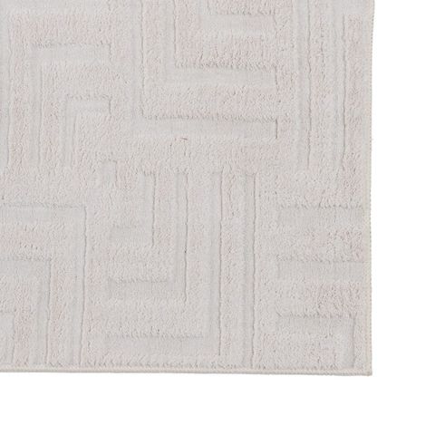 Alfombra geométrica cruda de líneas — detalle