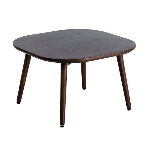 Mesa de centro de mango marrón oscuro, vista general