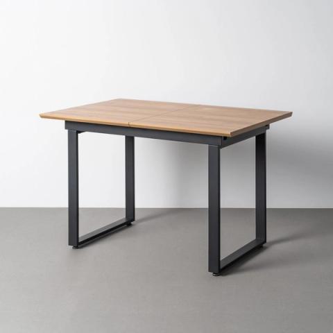 Mesa de comedor extensible en acabado natural