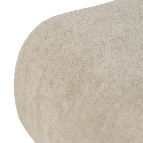 Detalle de la textura del tapizado beige