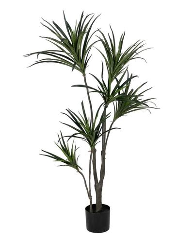 Drácena artificial verde de hojas finas