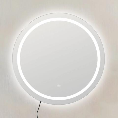Espejo circular con luz LED