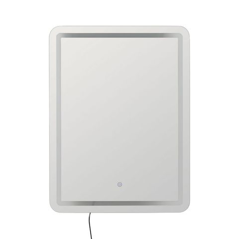 Espejo rectangular con la iluminación LED apagada