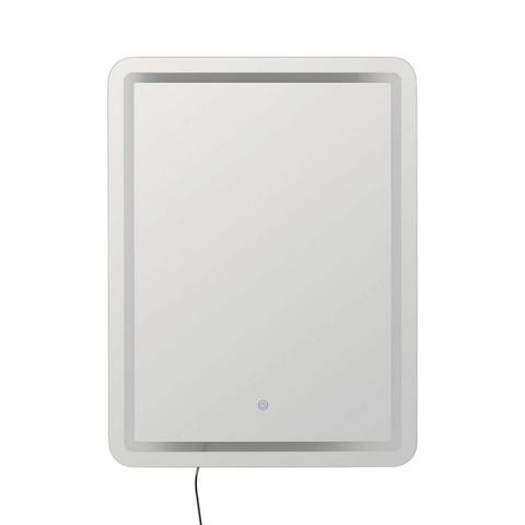 Espejo rectangular con la iluminación LED apagada