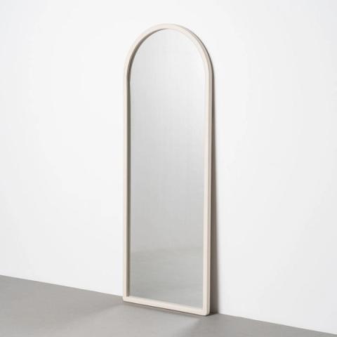 Espejo de arco blanco roto de paulonia
