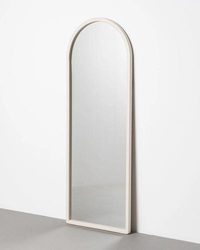 Espejo de arco blanco roto de paulonia