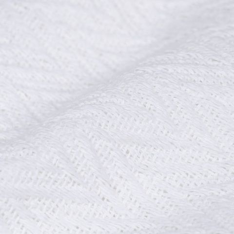 Textura de el plaid espiga blanco de algodón reciclado