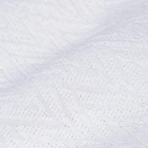 Textura de el plaid espiga blanco de algodón reciclado