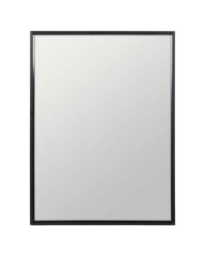 Espejo rectangular negro de aluminio