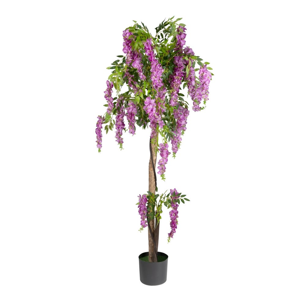 Glicinia artificial rosa de ramas colgantes