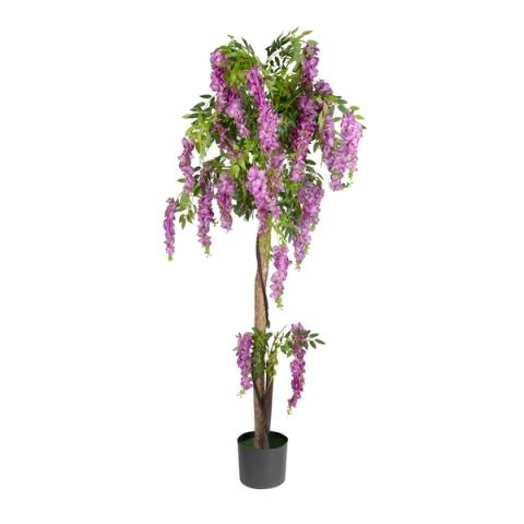 Glicinia artificial rosa de ramas colgantes