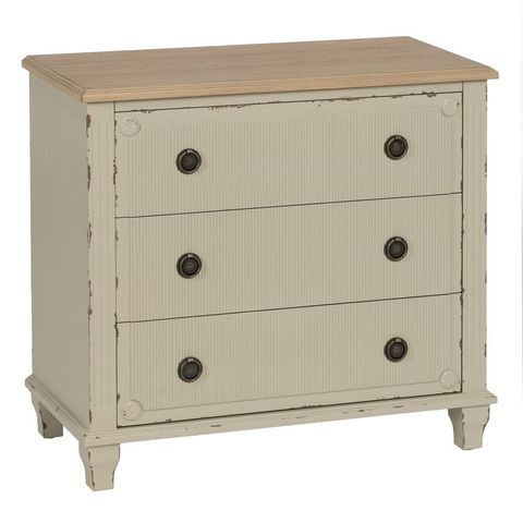 Cómoda crema de abeto y DM, vista general