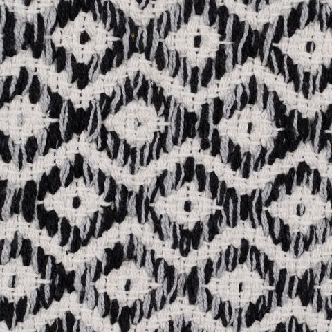 Alfombra gris de rombos pequeños — detalle