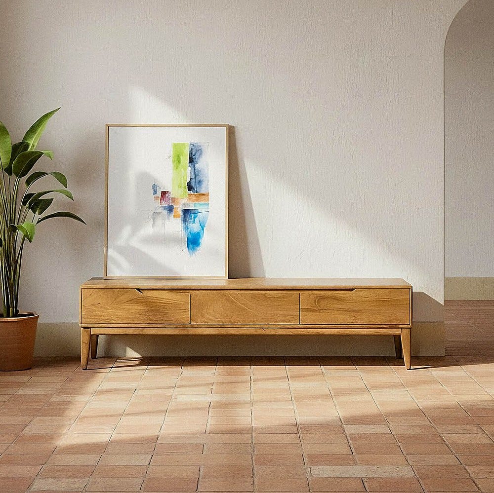 Mueble de TV Galt de tres cajones